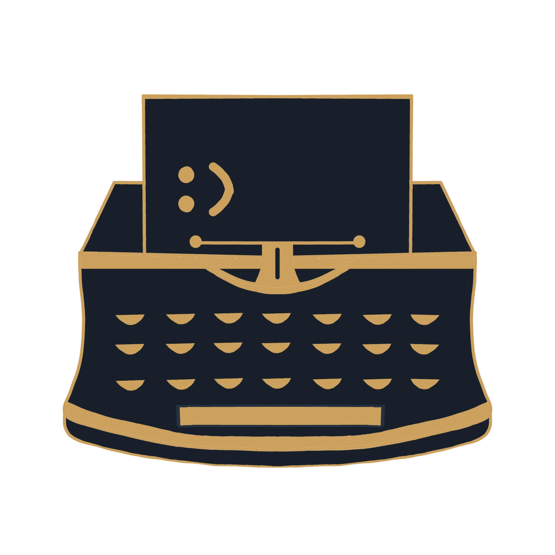 Write Here Write Now typewriter logo